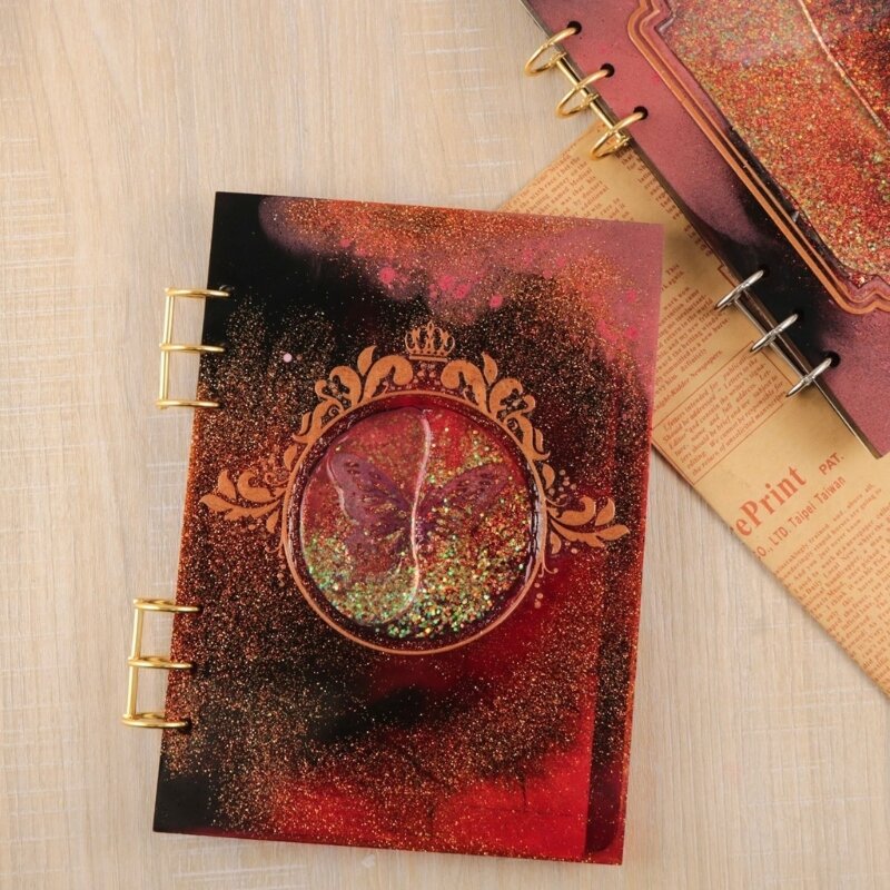 Stampo in resina per copertina per notebook stampi in silicone epossidico UV in cristallo fai da te creativo 4XBF