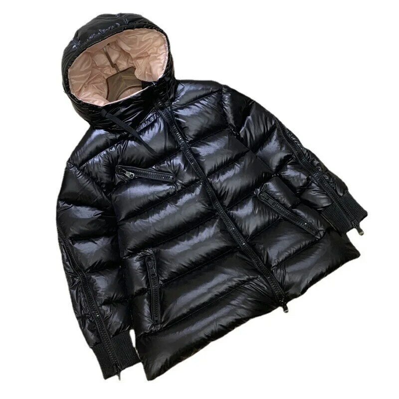 CEYB 2022 зимние черные длинные новые модные пальто средней длины на белом утином пуху