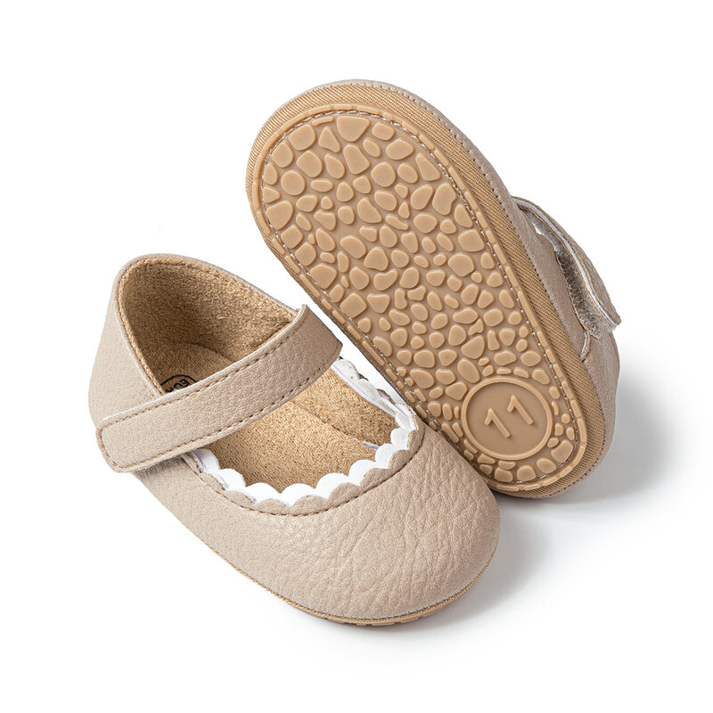 Обувь для маленьких девочек KIDSUN, разноцветная обувь принцессы для малышей, мягкая нескользящая обувь для кроватки, обувь для первых шагов 0-18 месяцев