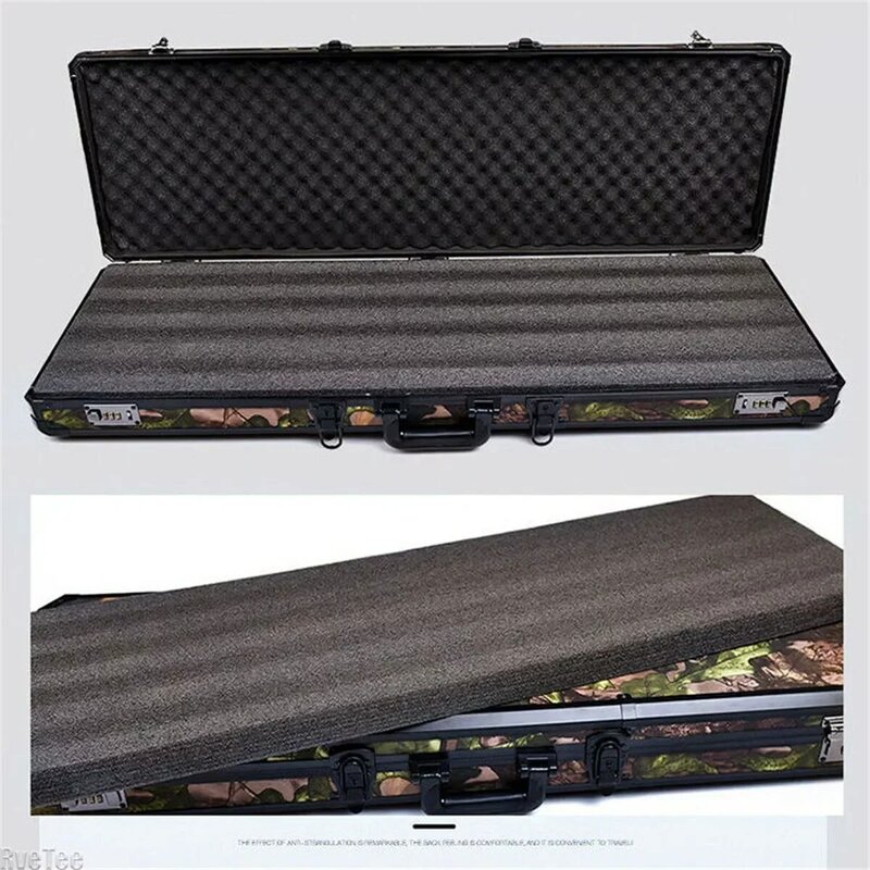Tool Box Suitcase Instrument Case Fish Pole Case Extra Long Aluminum Alloy Equipment Safety Box Storage Box with Sponge Modern