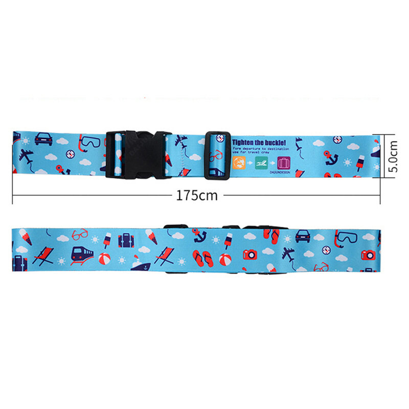 Cute Travel Luggage Straps Suitcase Belts Adjustable Thickened Fadeless Strap Luggage Accessories