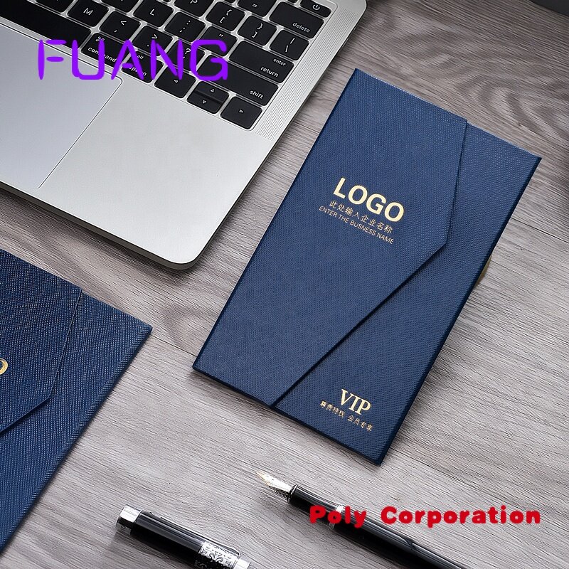 Boîte en papier créative à trois volets avec logo personnalisé imprimé, emballage pour cartes de crédit