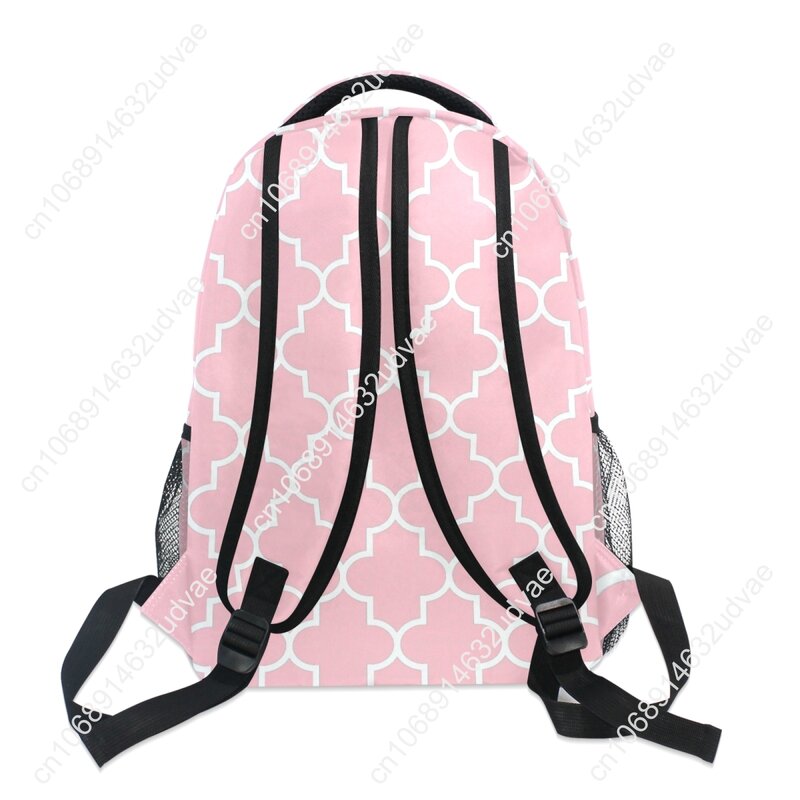 กระเป๋าเป้แฟชั่น2021New สำหรับผู้หญิงกระเป๋านักเรียนลายตารางกระเป๋าเป้สำหรับเด็กหญิงวัยรุ่นกระเป๋าเดินทางสีชมพู