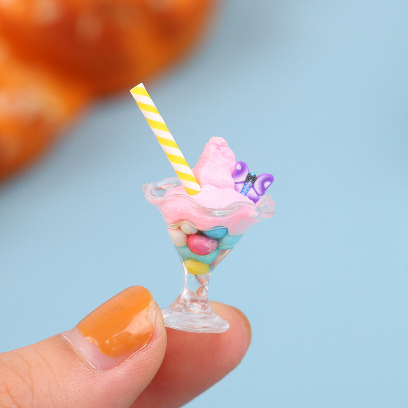1 stuks 1:12 poppenhuis miniatuur ijs model diy scène keuken voedselaccessoires voor poppenhuis decor kinderen doen alsof spelen speelgoed