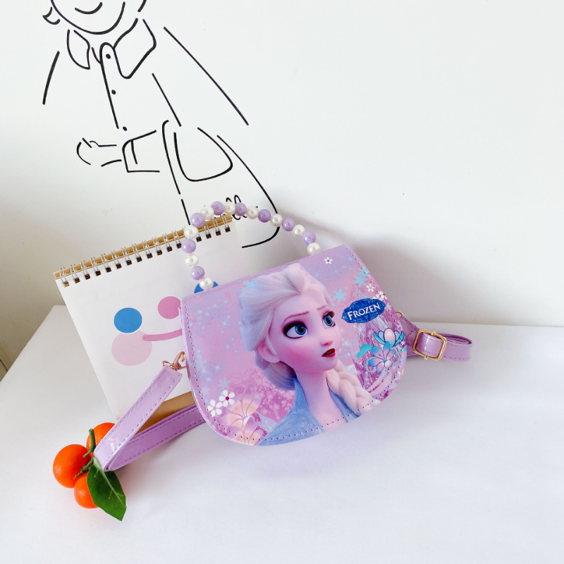 Disney 2023 nowy Frozen 2 Elsa Anna księżniczka zabawka torba na ramię dziewczyny księżniczka Sofia torba z materiału dla dzieci moda dla dzieci torba