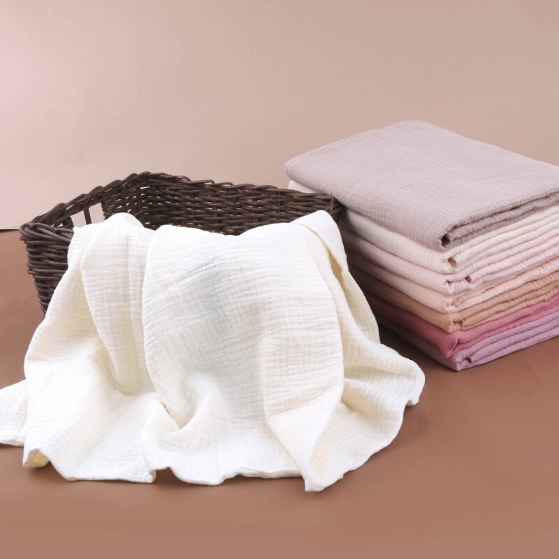 Муслиновое пеленальное одеяло для младенцев, мягкое дорожное одеяло, дышащее постельное белье для кроватки, чехол для кормления