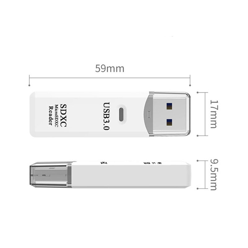 Usb 3.0 Micro Sd Tf Kaart Geheugenlezer 2 In 1 Kaartlezer Hoge Snelheid Multi-Card Writer Adapter Flash Drive Laptop Accessoires