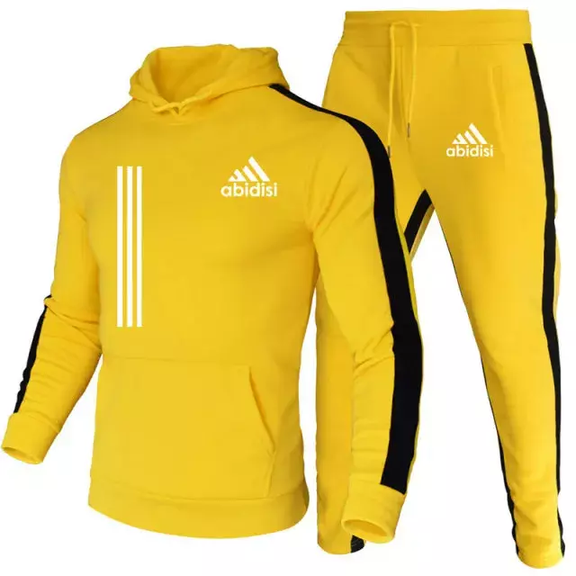 Conjunto de duas peças de treino masculino, capuz e calças, streetwear casual, roupas esportivas, roupas de suor, novo estilo, 2022