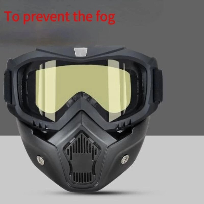 Máscara Windproof Transparente Full Face HD, à prova de névoa, à prova de areia, soldagem elétrica, óculos de proteção, versátil, máscara à prova de respiração