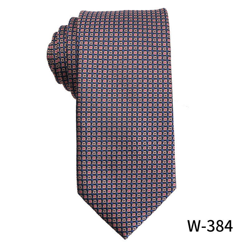 Nowe brązowe seria kawy w stylu Vintage krawaty ślubne męskie mały wzór kwiatowy jedwab poliestrowy paski Bandanna casualowy krawat
