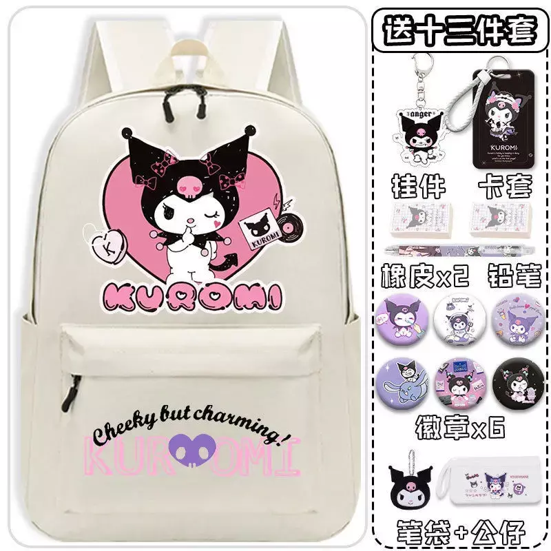 Sanrio-mochila escolar Clow M para hombre y mujer, morral ligero de gran capacidad con dibujos animados para niños, novedad