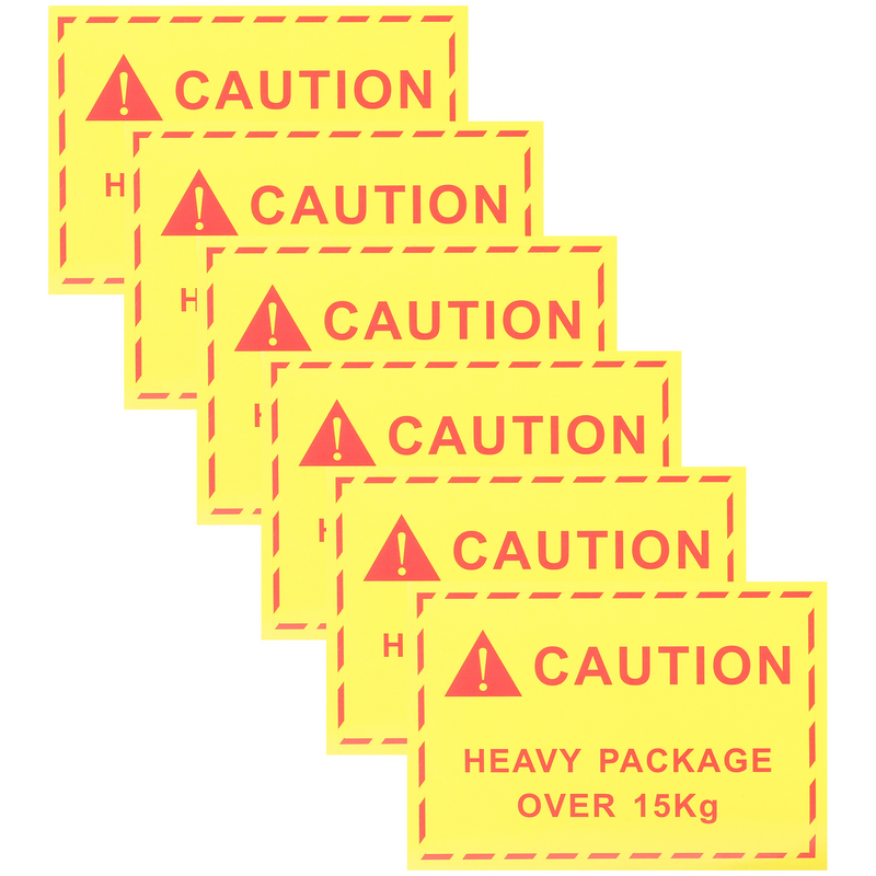 Labels Stickers Waarschuwing Label Verzending Zwaar Bewegend Waarschuwingsbord Behandeling Pallet Sticker Breekbaar Niet Aanraken Handvat
