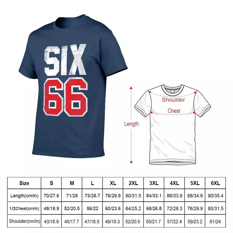 SIX 66 T-Shirt tees vintage clothes korean fashion heavy weight t shirts for men