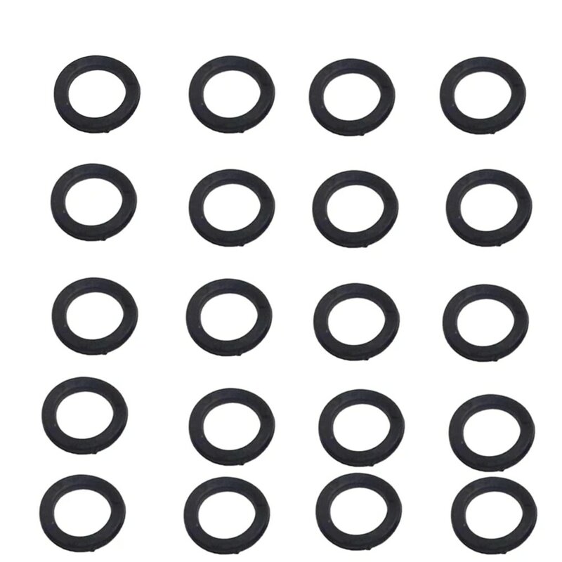 10/20 Stuks Rubberen Wasmachine Vervanging Orings Rubber Ringen Voor 1 \ "Spinlock Dumbbells Noten 25Mm Plastic Fitness Accessoires