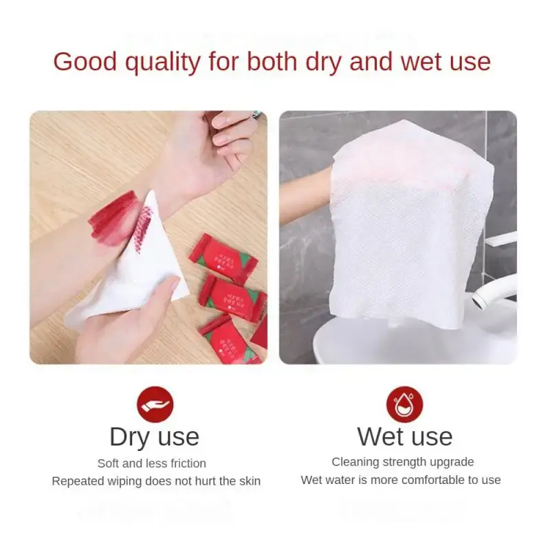 Mini asciugamano compresso usa e getta asciugamano per il viso in cotone confezione separata portatile caramelle da viaggio asciugamano detergente in tessuto Non tessuto per uso domestico