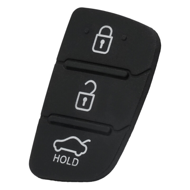 Cleaning By Water Key Pad Key Shell 1pc Easy Installation No Fade Rubber Pad Remote For Hyundai Tucson 2012-2019