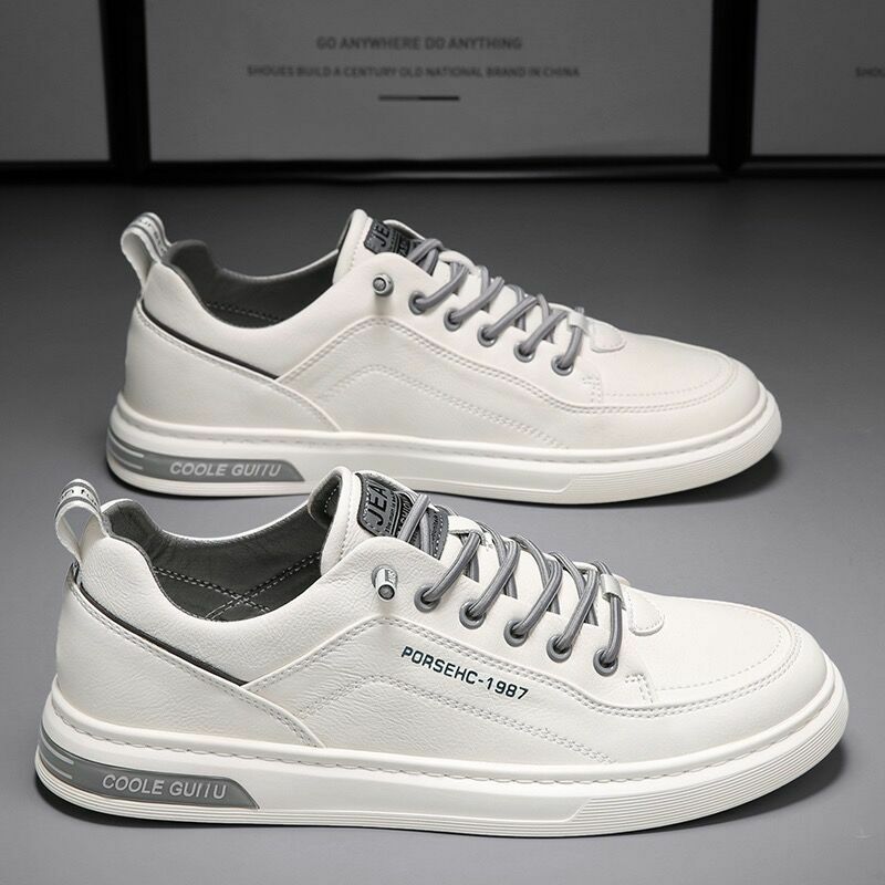 용수철 통기성 흰색 신발 남녀공용, 트렌디한 다목적 스포츠 패션, 레저 보드, 2024 신제품