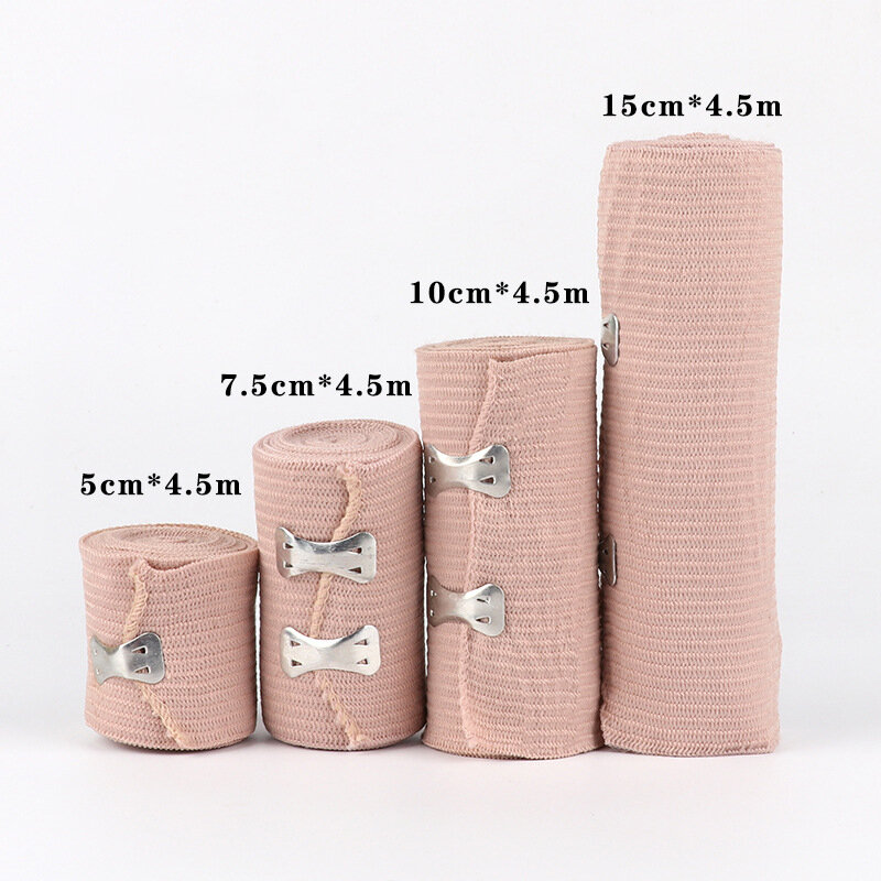 Bandage à haute compression élastique avec fermeture à clip, tendon de sport, garrot de basket-ball, soutien de rinçage, genouillère, bandage de fitness