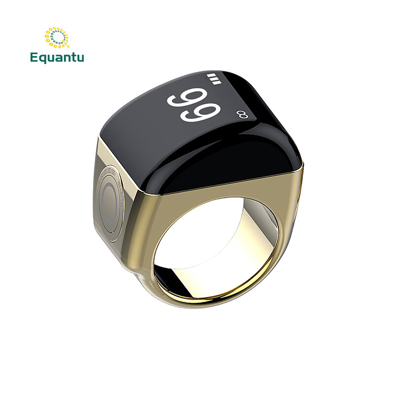 Equantu-Corán inteligente de aleación de Zinc, contador de anillos, resistente al agua, nuevo diseño, Azan, 2022