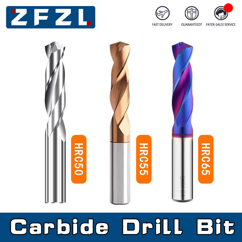 Carbide Drill Bits Hard Metal Drills Tungsten Steel Twist Drill Bit For Metalworking CNC Lathe Drilling Tools 1.0-20.0mm