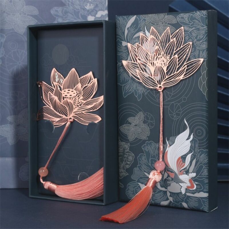 Book Lovers Apricot Leaf Birthday Gift Book Page Marker Metal Reading Bookmark Hollowed Leaf Flower Bookmark Book Paginator