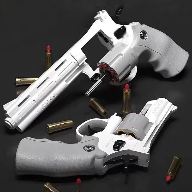 Arma de brinquedo de bala de fogo contínuo, pistola lançador de revólver, arma CS para crianças e adultos, jogo ao ar livre, ZP5 357
