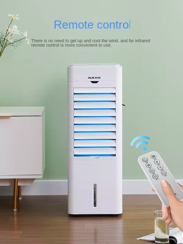 Ventilateur de climatisation domestique à double usage, mécanisme de chauffage, rempli d'eau, dortoir, AUX, 220V