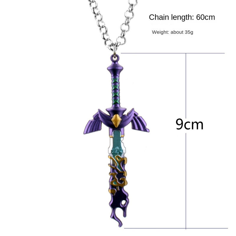 13cm Decayed Master Sword Link Tears of the Kingdom LoZ Game Peripherals Metal Weapon Models Crafts Keychain Collection Toys Boy