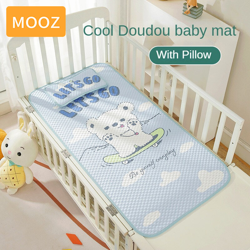MOOZ-sábana de cuna con almohada para niños, almohadilla urinaria infantil, reutilización de dos lados, colchón impermeable lavable, funda de cambio de cama CCP013