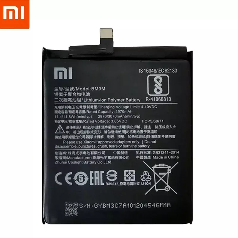Xiaomi 9 SE,mi9 se,mi 9se,bm3m,オリジナルXiaomi-BM3M携帯電話用の高品質バッテリー,3070mAh