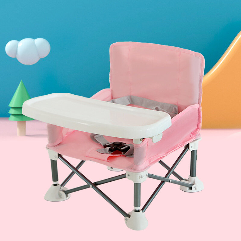 Cadeira de jantar dobrável portátil infantil, mesa de jantar do bebê, pequena, fora
