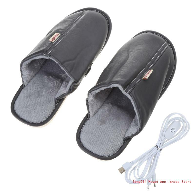 3 versnellingen USB-voetwarmer Elektrisch verwarmde pantoffels Winterkoud weer Schoenen Cadeau 95AC