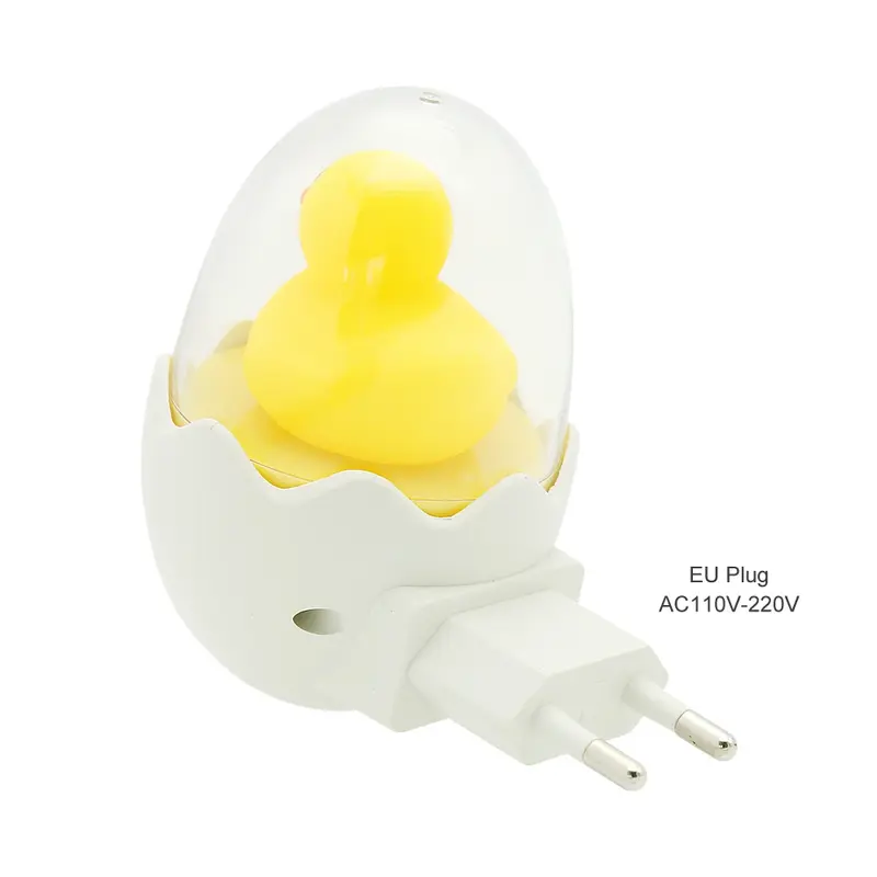 ANBLUB-Yellow Duck LED Night Light, Controle Sensor, Lâmpada de parede regulável, quarto, bebê, crianças, crianças, plug UE