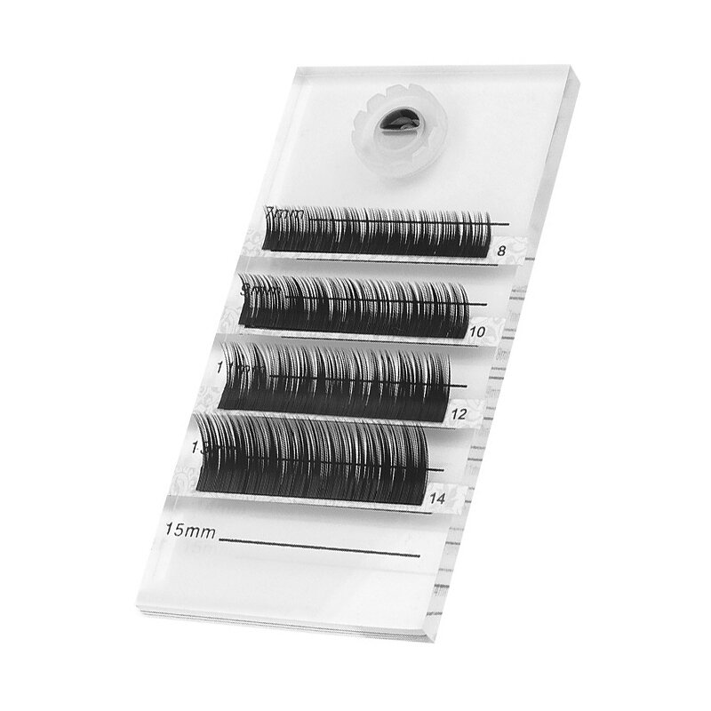False Eyelash Tray with Tick Mark Acrylic Fake Eyelash Pad Eyelash Extension Tools Storage Flowering Cup Glue for Eyelashes