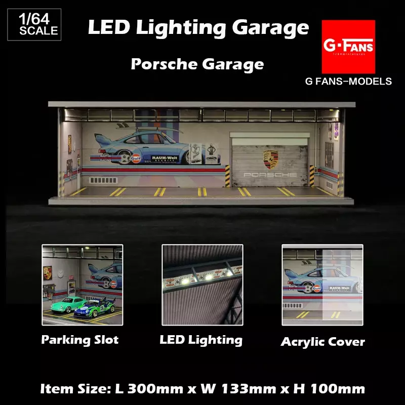 Сборная модель освещения USB 1:64, модель автомобиля, гаража, Упаковочная Лот