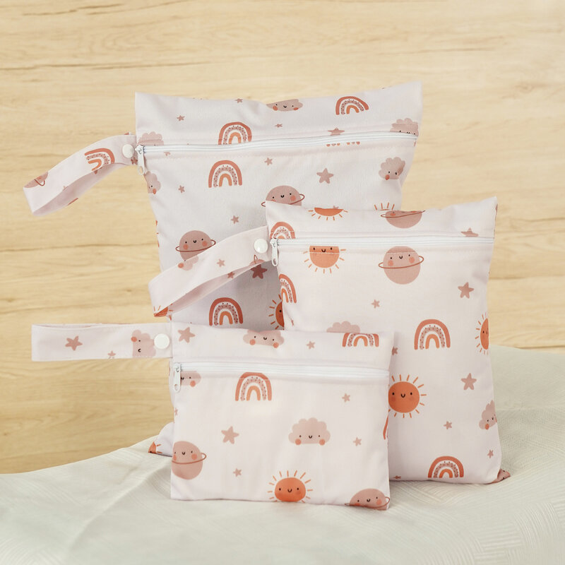 3pcs/Set Waterproof Diaper Bag Cute Menstrual Storage Bag For Babies And Mommy Bag for Travalling