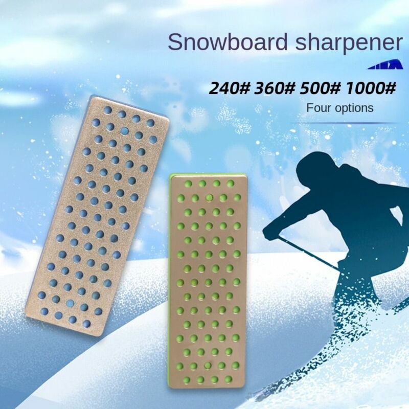 スキーシャープナーグリット砥石ブロック、滑らかなシャープポリッシュ、スノーボードシャープナー、4スタイル、240、360、500、1000