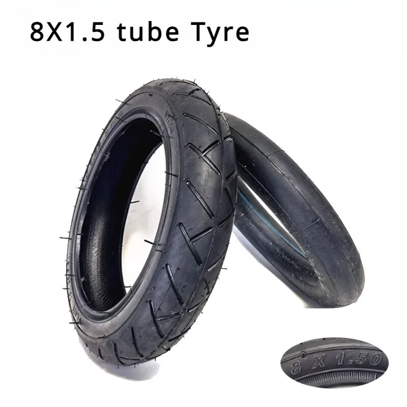 Neumático de tubo motorizado para cochecito de bebé, 8 pulgadas, 8x1,5, 8x1,50, tubo interior y exterior, 8x1,5, accesorios