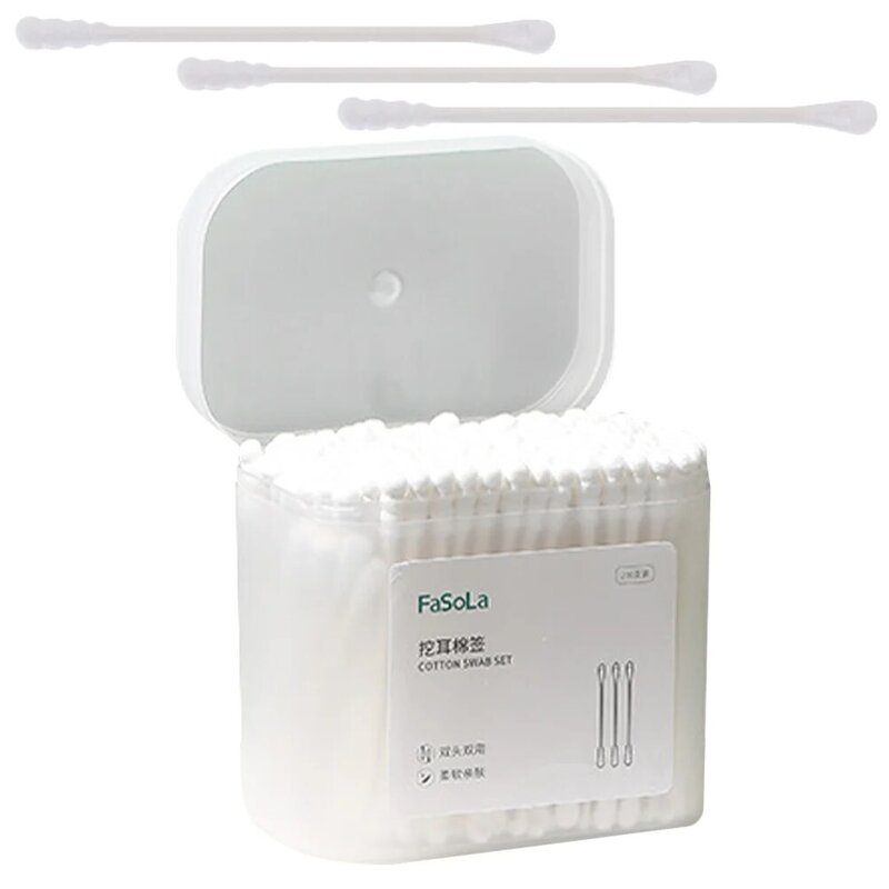 Makeup Used Double-headed Swab One Time Cotton Disposable Ear Cleaning Earpick Ear-picking for