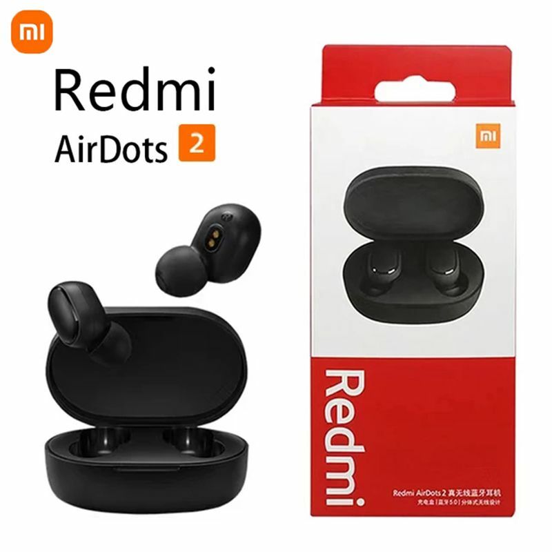 Xiaomi-Redmi Airdots 2, Casque Bluetooth sans fil avec micro, Écouteurs, Casque sans fil, Nouveau