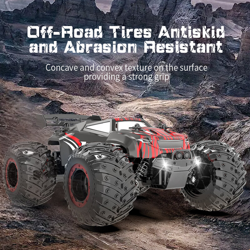 JJRC Q105 Remote Control Buggy Car 2.4Ghz Double Motors Drive Climbing RC Off Road Drift Vehicle Toy 1:18 High Speed Cars 15km/h