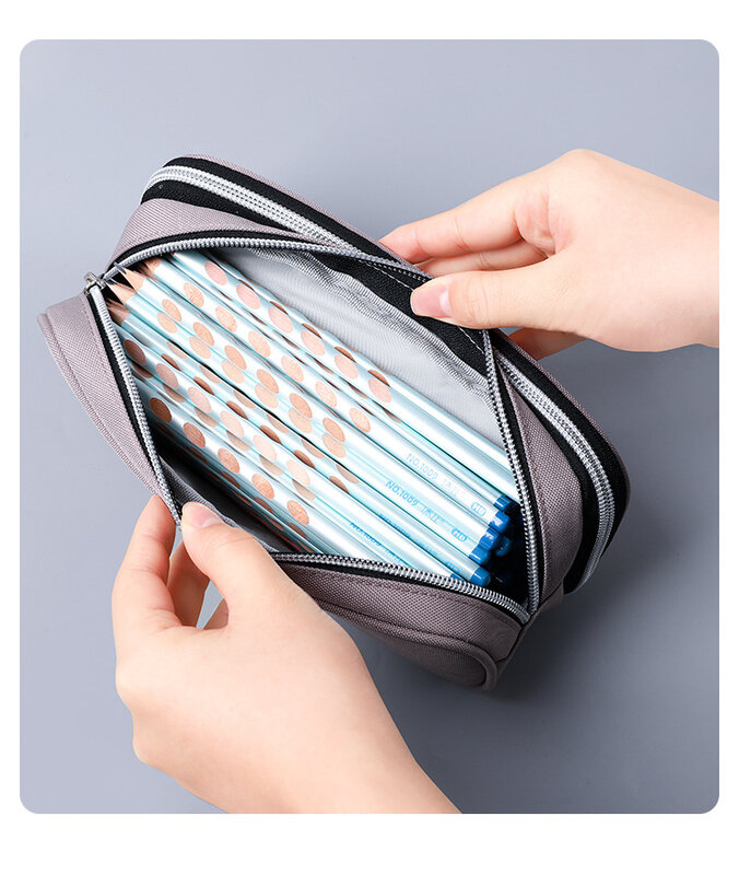 Large Capacity Pencil Bag for Casual and Minimalist Style, stationery,  pencil cases