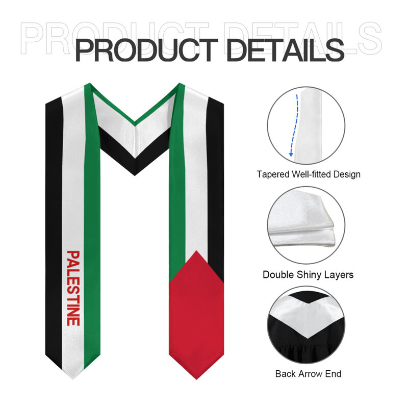 Еще больше дизайнов, шаль для выпускного, флаг Палестины и США, палантин, пояс, Honor, кабинет, для студентов из других стран