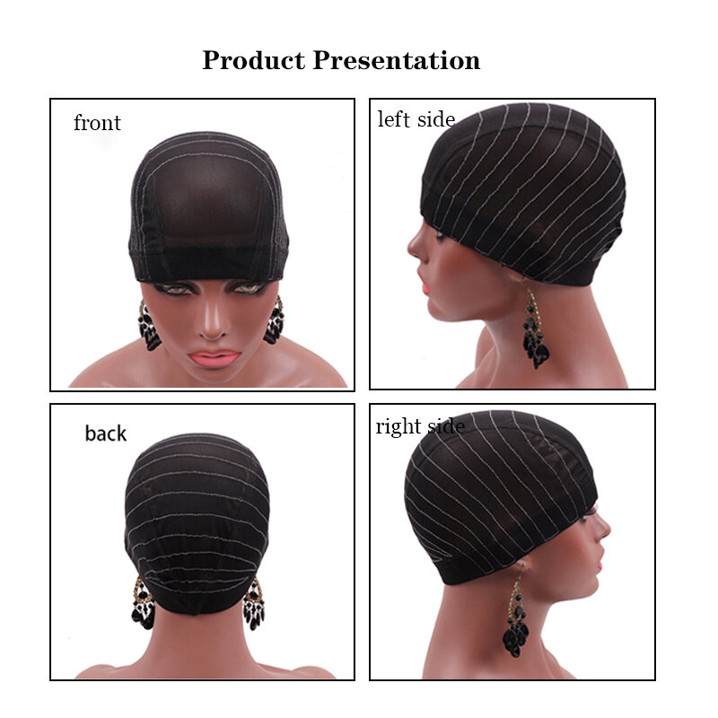 4*4/5*5/13*4/13*6 DIY Lace Wig Base Wig Caps For Making Wigs Dome Mesh Cap With White Line Easy Use For Wig Making Beginner