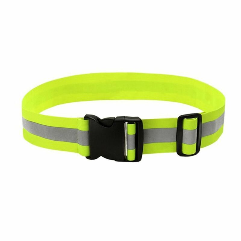 Cinturones reflectantes para correr, equipo de seguridad nocturno de alta visibilidad para niños, hombres y mujeres, cintura ajustable, cinturón reflectante de seguridad elástico