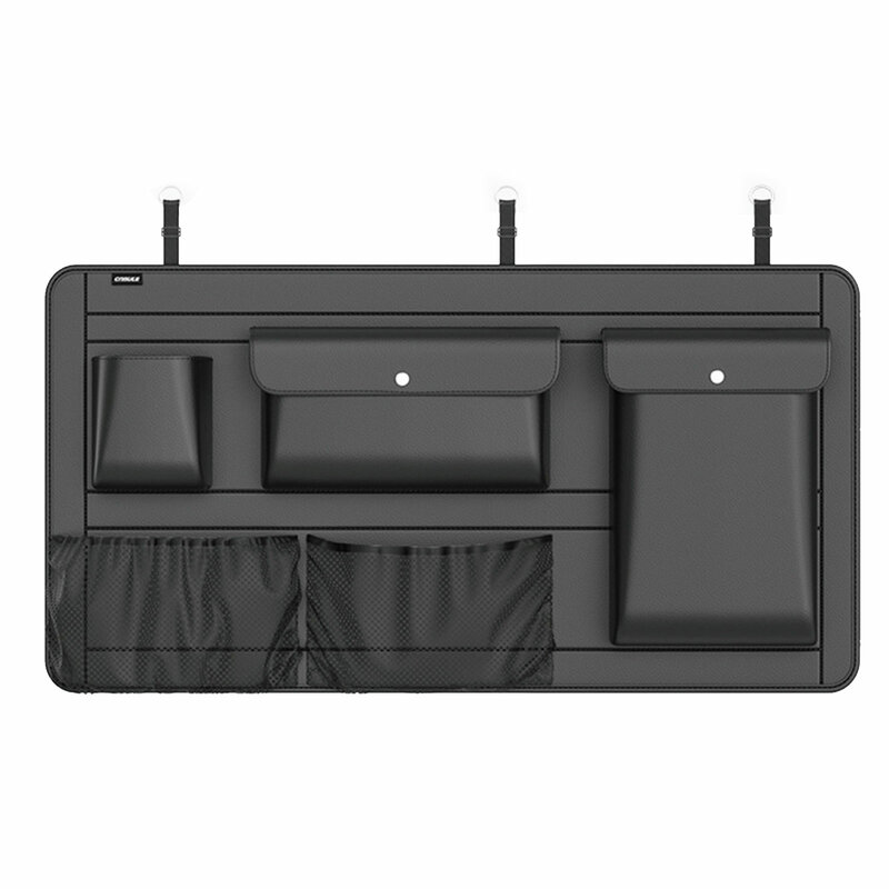 Автомобильный ящик для хранения на заднем сиденье, 5 сумок, органайзер для багажника, многофункциональные органайзеры для спинки сидения автомобиля с сетчатым мешком, автомобильные аксессуары