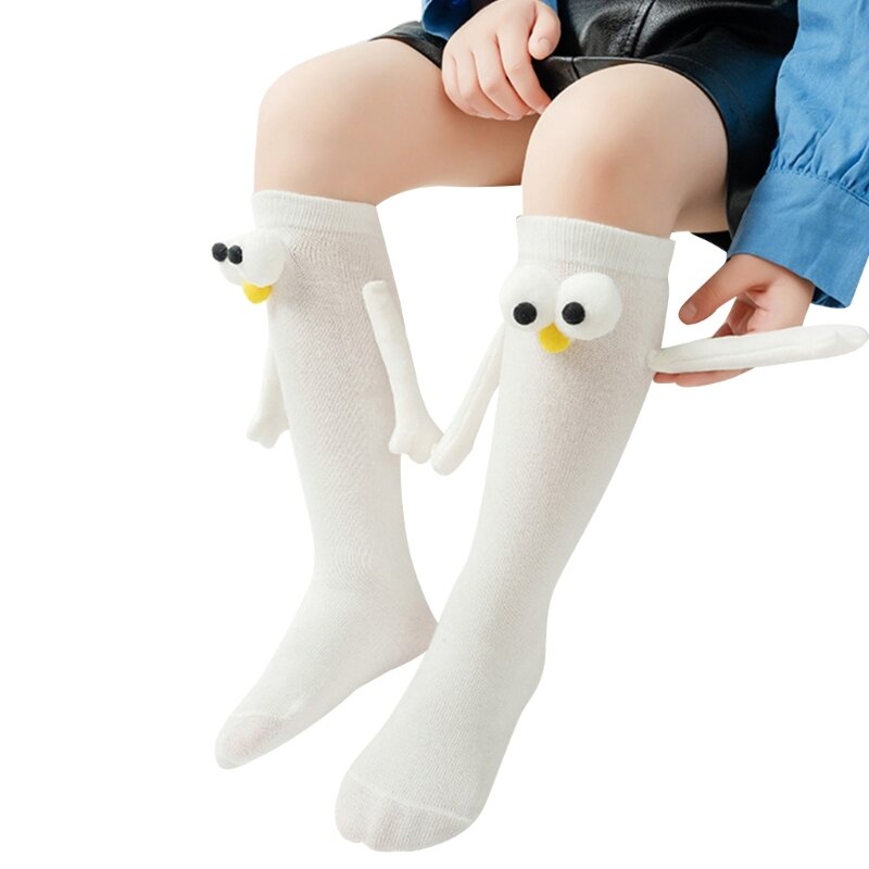 Meias de desenho animado para crianças, meias de moda 3D, meias de boneca engraçadas para meninas e meninos, presente