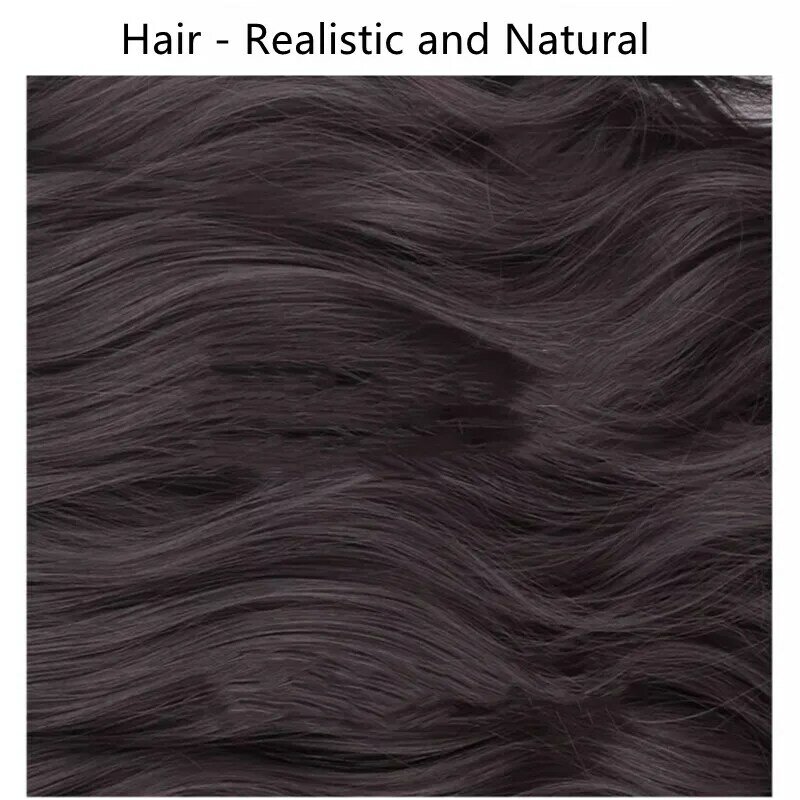 Mechones de pelo sintético ondulado para mujer, banda de pelo rizado, elástico, Scrunchy, piezas de cabello falso, horquillas, 30cm