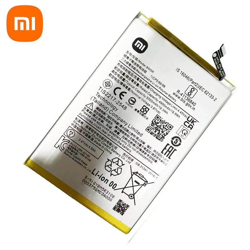Batería de teléfono BM5R 100% Original de alta calidad, 5000mAh, para Xiaomi Redmi 12, baterías de repuesto para teléfono móvil + herramientas