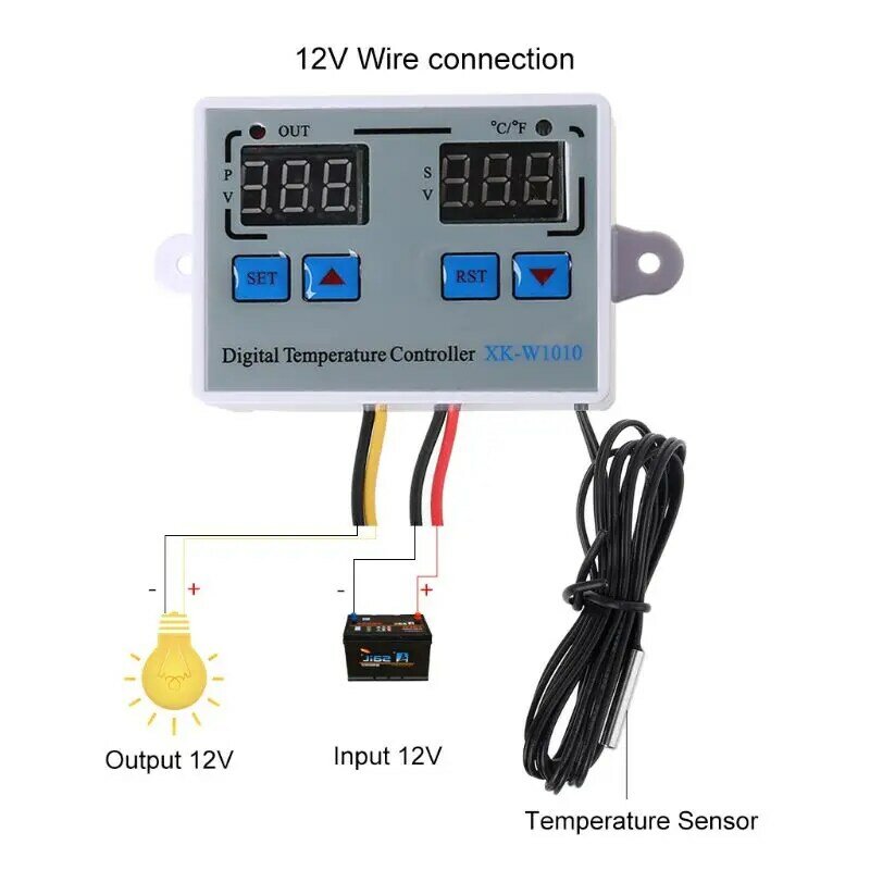 Controlador temperatura 10A Termostato Regulador Centígrado